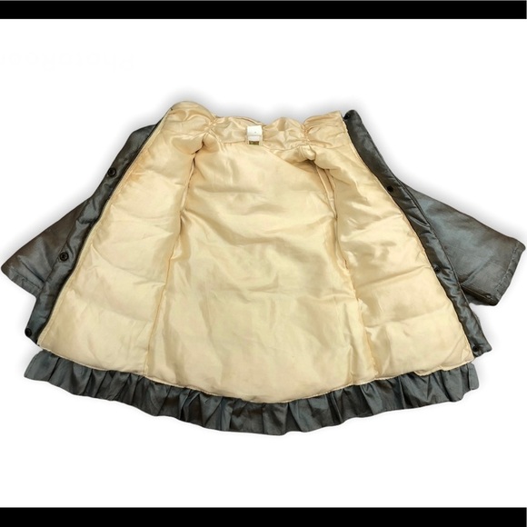 Lemon Loves Lime Ruffle Down Feather Puffer Coat Jacket Girls 3 years 3T - Picture 3 of 3